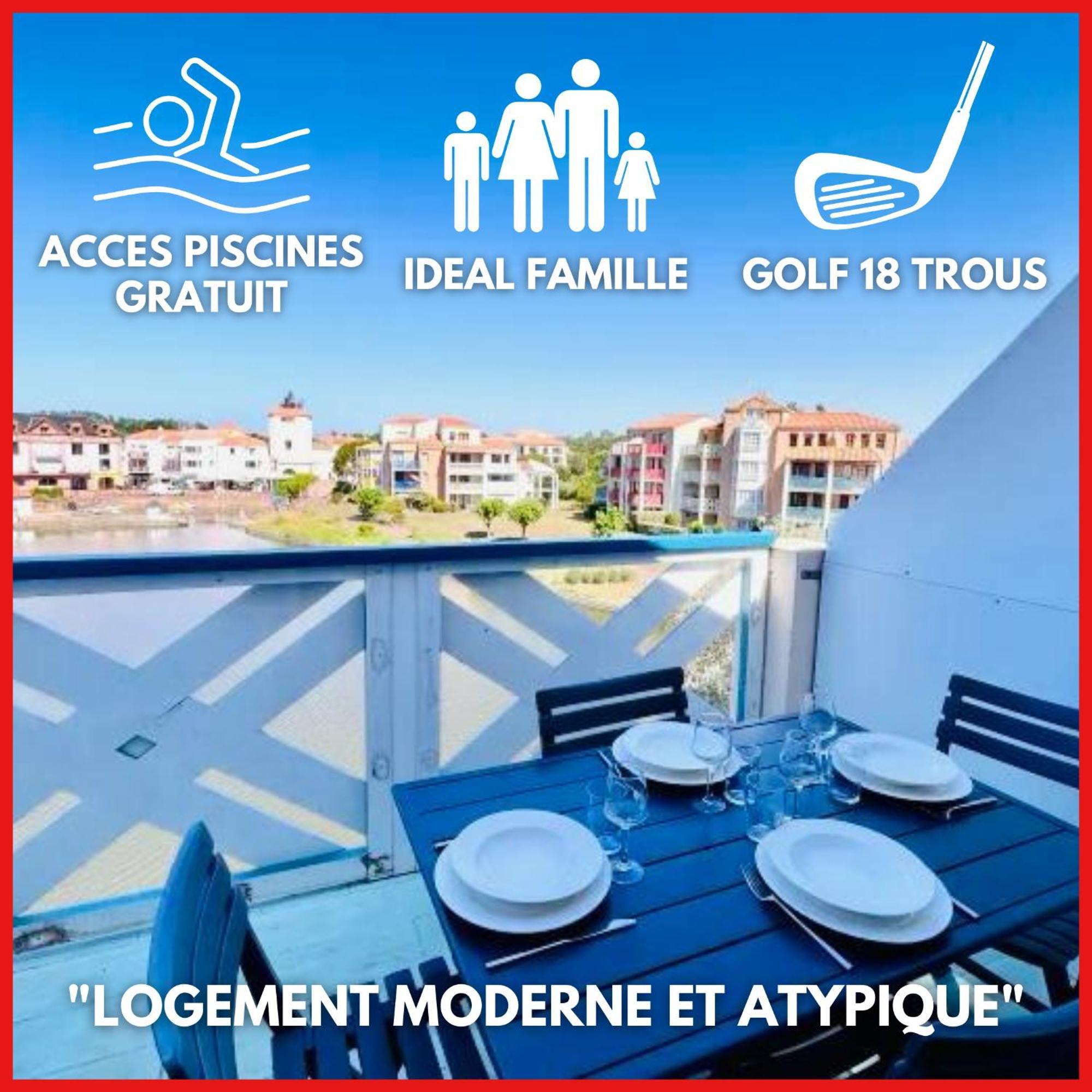 "Le Filet Du Lac" Appartement Atypique, 5 Personnes, Duplex, Vue Lac, Acces Parc Aquatique Gratuit Talmont-Saint-Hilaire Eksteriør bilde